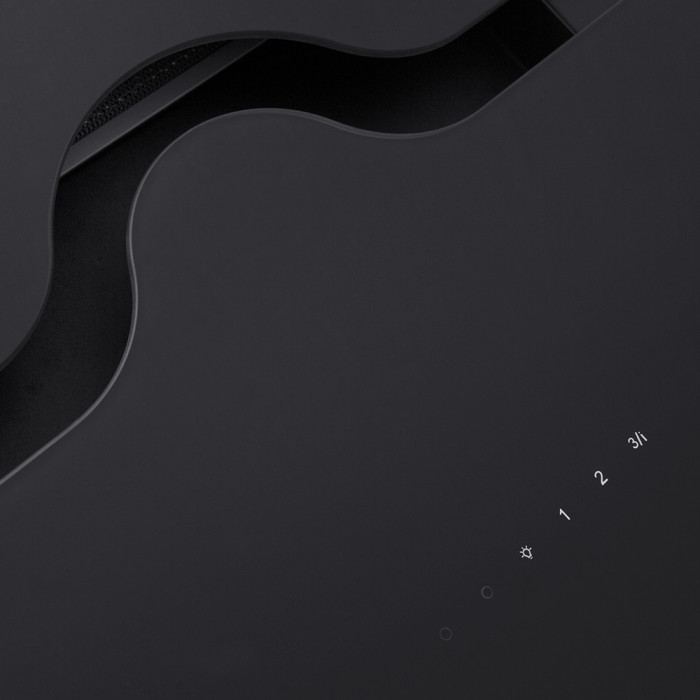 Витяжка декоративна похила PERFELLI DNS 97123 B 1100 BL LED Strip