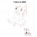 Витяжка декоративна Т-подібна PERFELLI T 6612 A 1000 BL LED