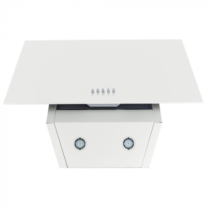 Витяжка декоративна похила PERFELLI DN 6422 D 850 WH LED