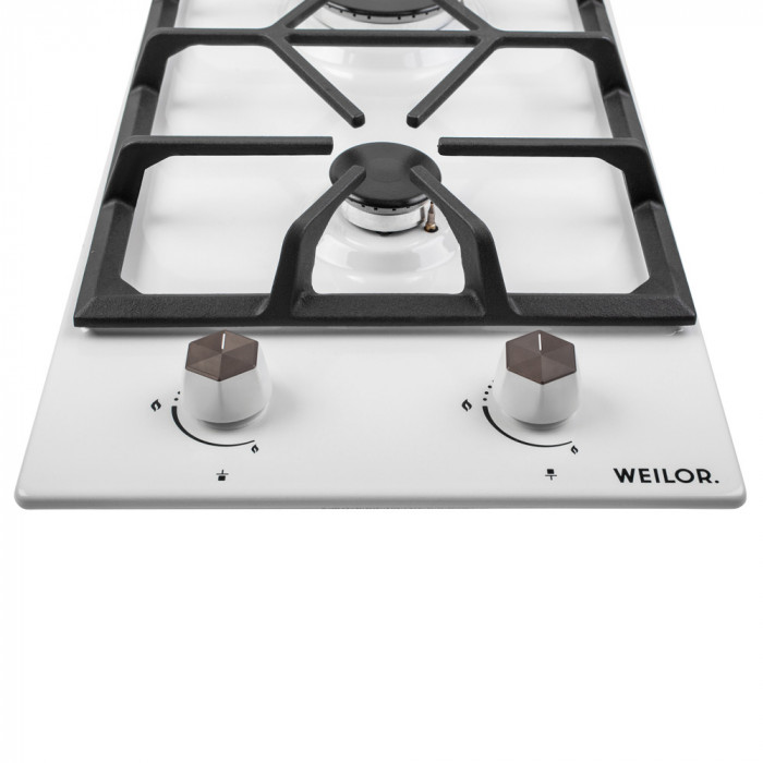 Поверхня газова Domino на металі WEILOR GM 304 WH