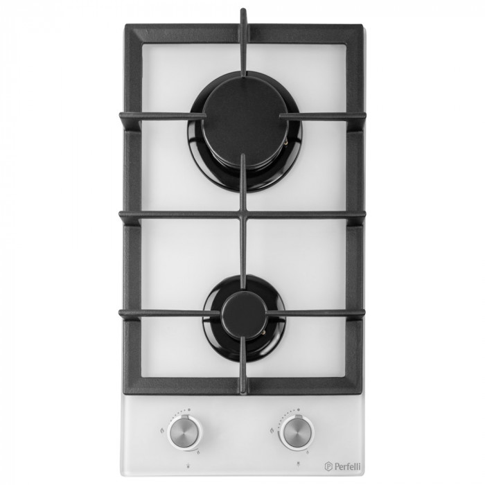 Поверхня газова Domino на склі PERFELLI HGG 31424 WH