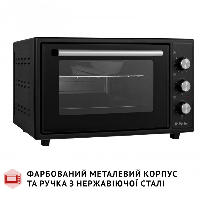 Електрична піч PERFELLI CLASSIC 37 BLACK