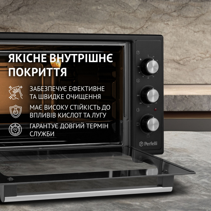 Електрична піч PERFELLI CLASSIC 48 BLACK