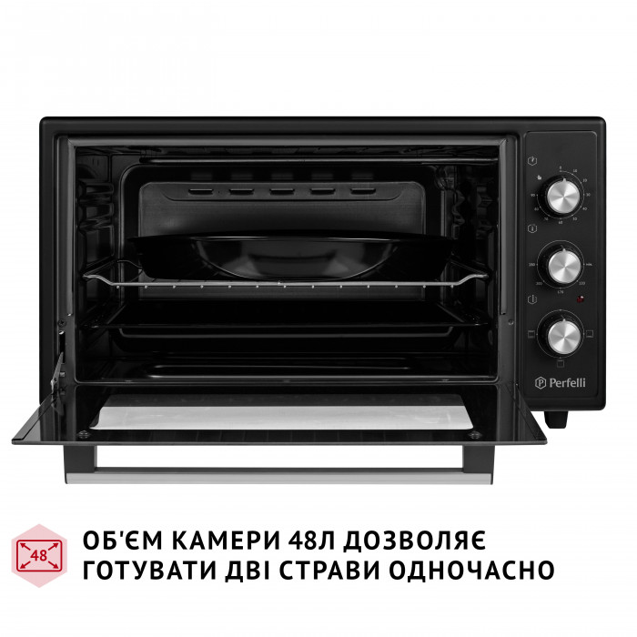 Електрична піч PERFELLI CLASSIC 48 BLACK