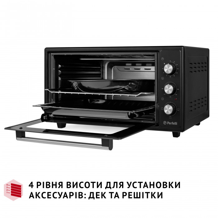 Електрична піч PERFELLI CLASSIC 48 BLACK