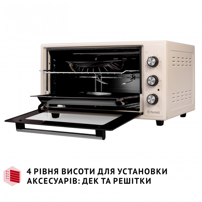 Електрична піч PERFELLI MIRAGE 48 IVORY
