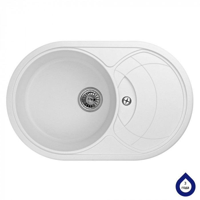 Мийка кухонна гранітна MOG 1160-78 Арктик MINOLA