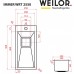Мийка кухонна нержавіюча сталь WEILOR IMMER WRT 2550