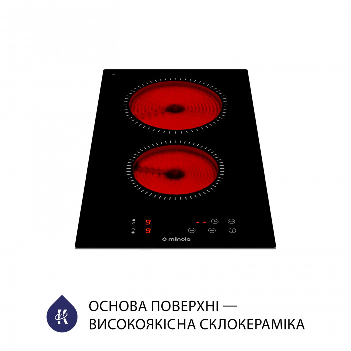 Поверхня склокерамічна Domino MINOLA MVH 3031 KBL