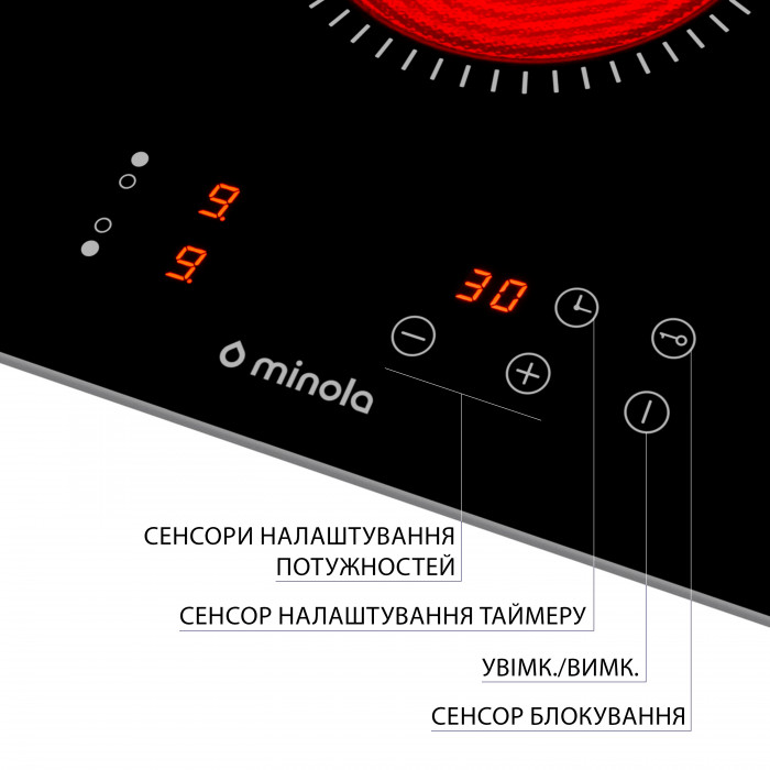 Поверхня склокерамічна Domino MINOLA MVH 3031 KBL