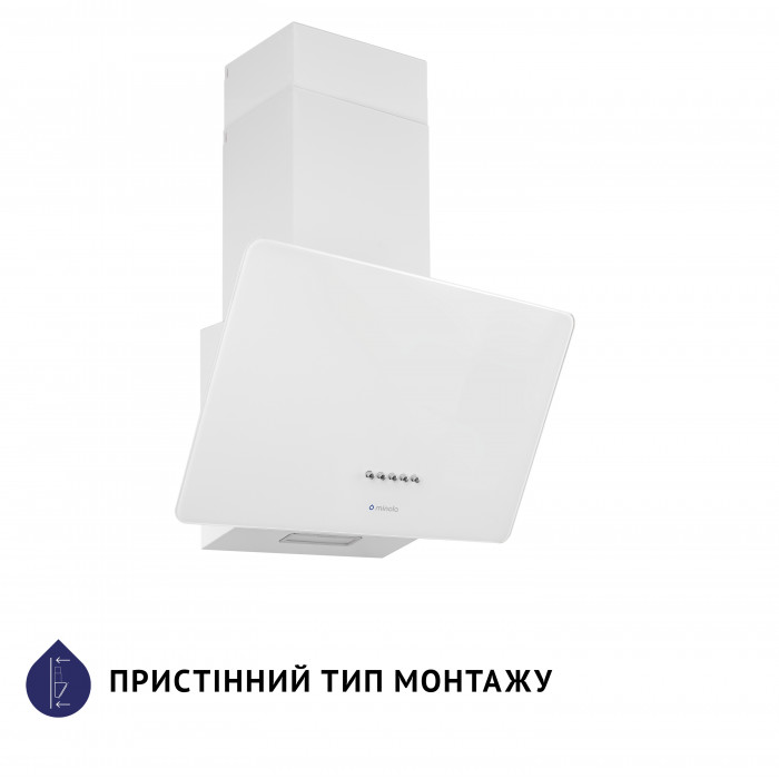 Витяжка декоративна похила MINOLA HDN 5224 WH 700 LED