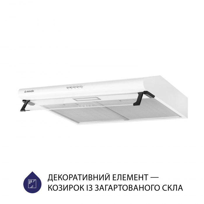 Витяжка плоска MINOLA HPL 615 WH
