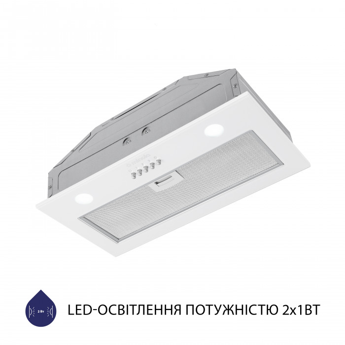 Витяжка повновбудована MINOLA HBI 5262 WH GLASS 700 LED