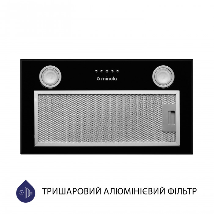Витяжка повновбудована MINOLA HBI 5722 BL 1200 LED