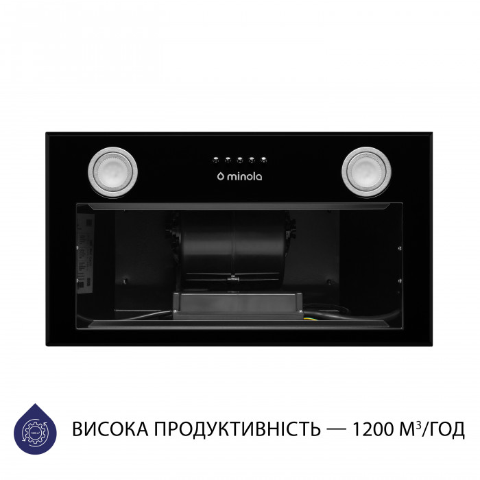 Витяжка повновбудована MINOLA HBI 5722 BL 1200 LED