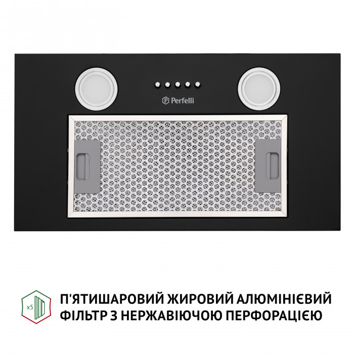 Витяжка повновбудована PERFELLI BI 5252 BL 700 LED