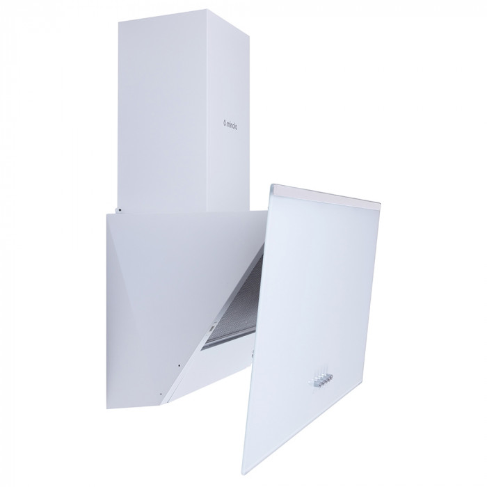 Витяжка декоративна похила MINOLA HDN 6222 WH/INOX 700 LED
