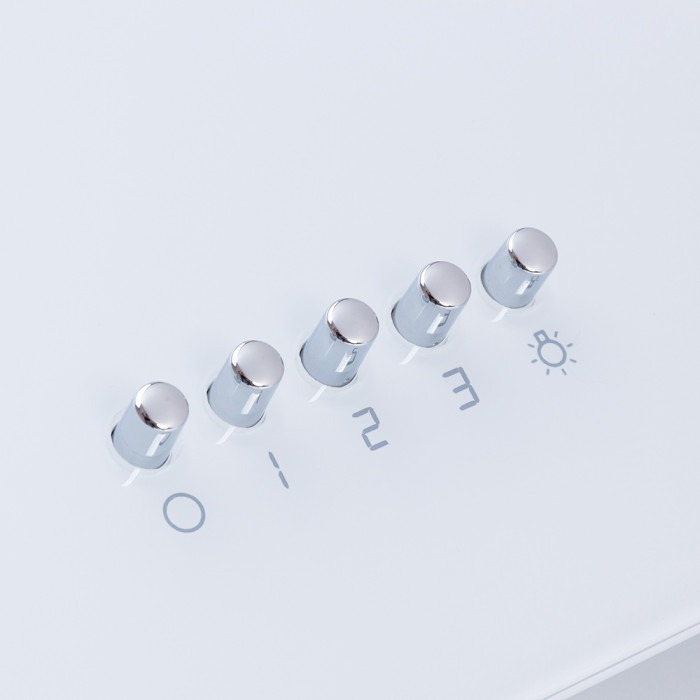 Витяжка декоративна похила MINOLA HDN 6222 WH/INOX 700 LED