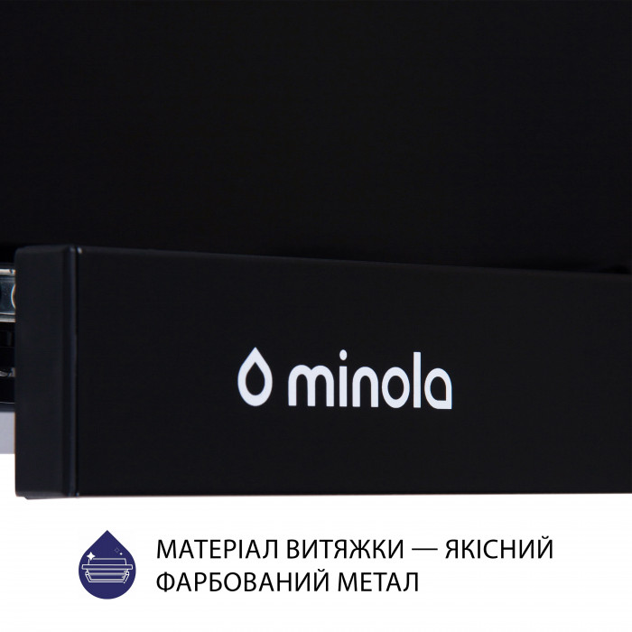 Витяжка телескопічна MINOLA HTL 6614 BLF 1000 LED