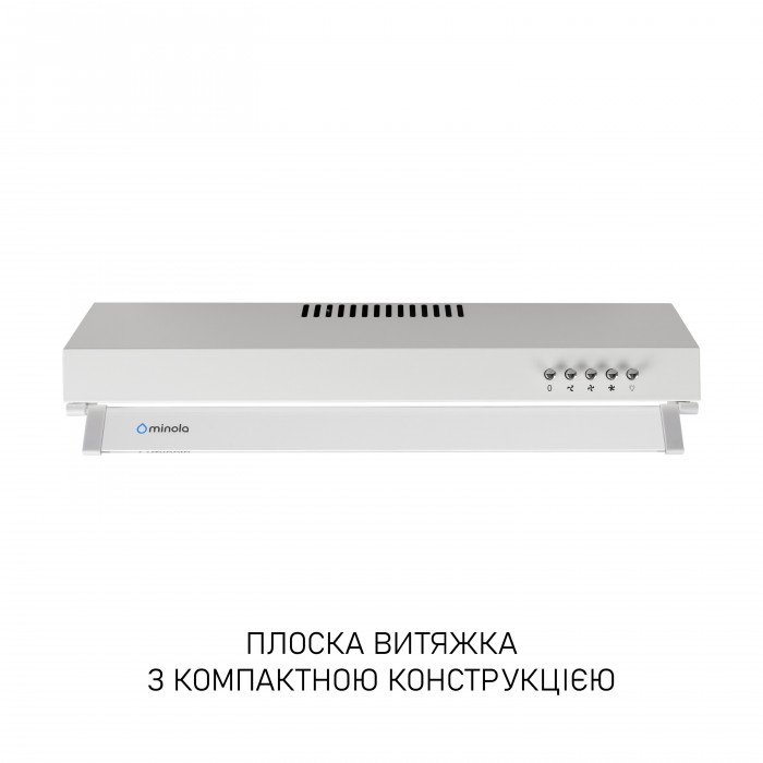 Витяжка плоска Minola HPL 622 WH