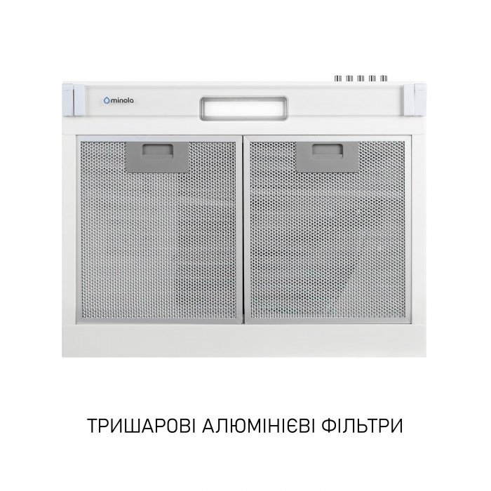 Витяжка плоска Minola HPL 622 WH