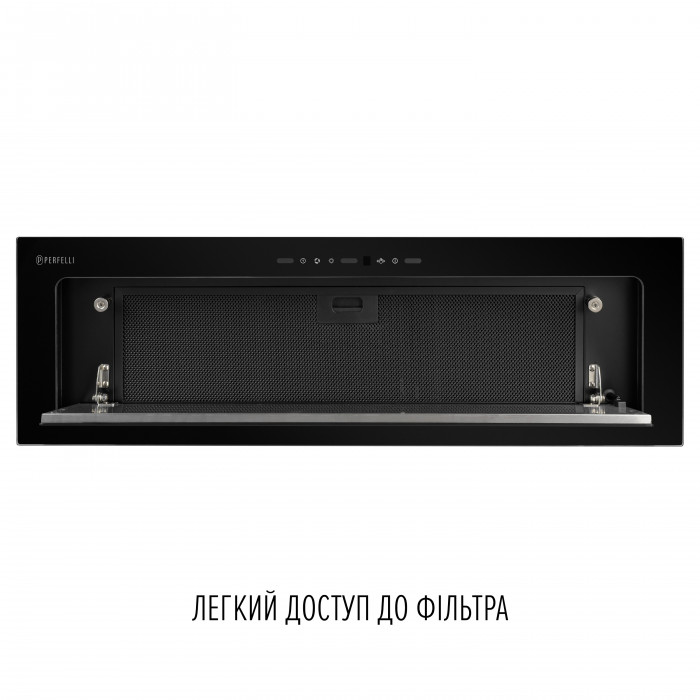 Витяжка повновбудована PERFELLI DESIGN VISION 9 NERO SILENZIO