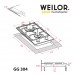Поверхня газова Domino на склі WEILOR GG 304 BL
