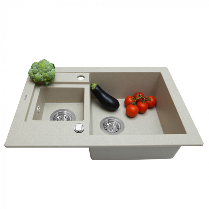 Мийка кухонна гранітна PERFELLI GRANZE PGG 506-67 SAND