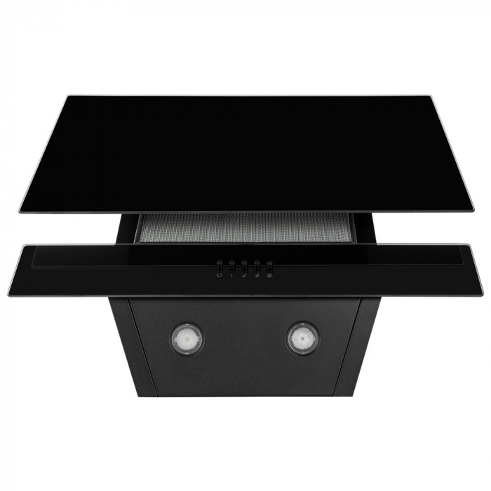 Витяжка декоративна похила PERFELLI DN 6452 D 850 BL LED