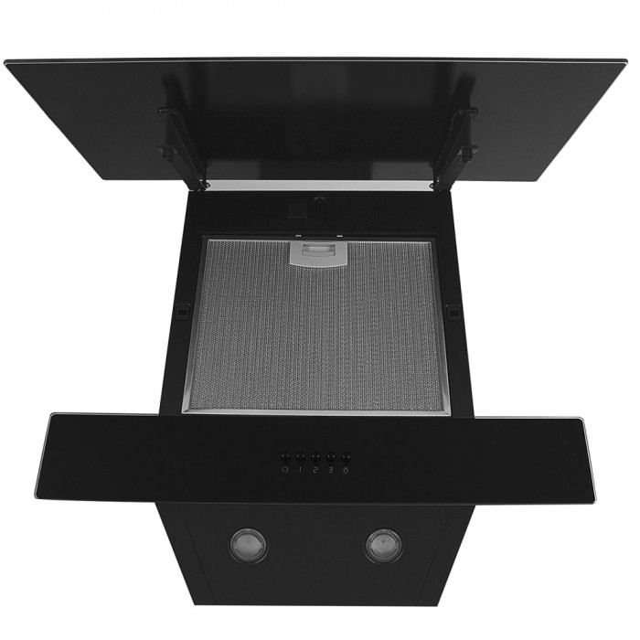 Витяжка декоративна похила PERFELLI DN 6452 D 850 BL LED