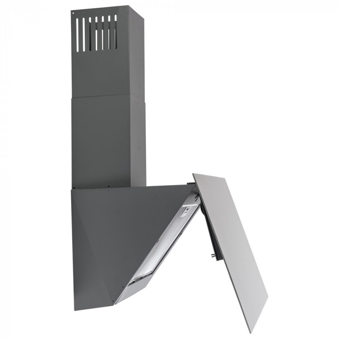 Витяжка декоративна похила PERFELLI DNS 6422 D 850 GR LED