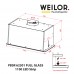 Витяжка повновбудована WEILOR PBSR 62301 FULL GLASS WH 1100 LED Strip