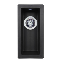 Мийка кухонна гранітна PERFELLI ESTO PGE 101-22 BLACK METALLIC