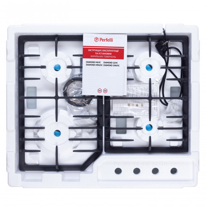 Поверхня газова на металі PERFELLI DIAMOND M69C INOX