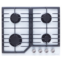 Поверхня газова на склі PERFELLI DIAMOND G69C BIANCO