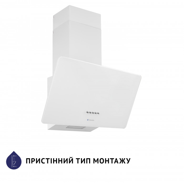 Витяжка декоративна похила MINOLA HDN 6224 WH 700 LED