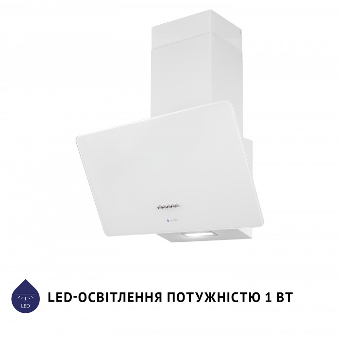 Витяжка декоративна похила MINOLA HDN 6224 WH 700 LED