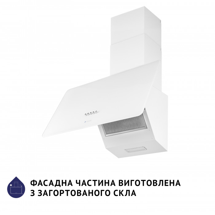 Витяжка декоративна похила MINOLA HDN 6224 WH 700 LED