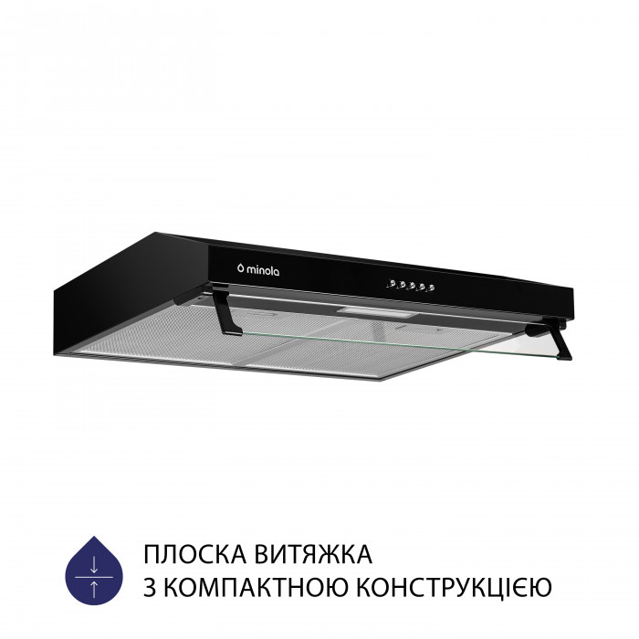 Витяжка плоска MINOLA HPL 614 BL