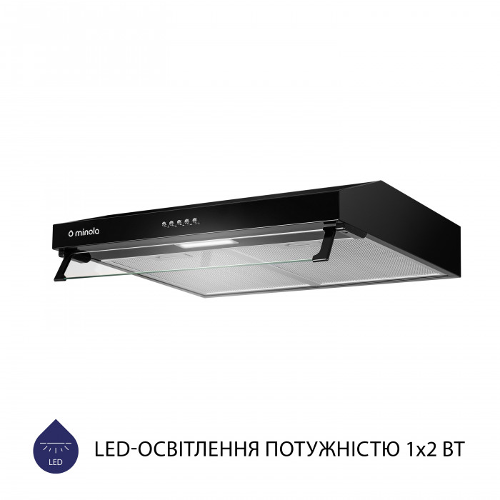 Витяжка плоска MINOLA HPL 614 BL