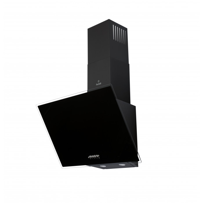 Витяжка декоративна похила PERFELLI DN 6472 D 850 BL LED