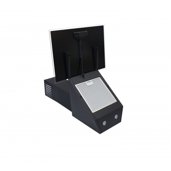 Витяжка декоративна похила PERFELLI DN 6472 D 850 BL LED