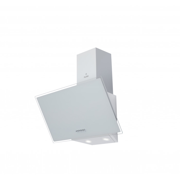Витяжка декоративна похила PERFELLI DN 6272 D 700 WH LED