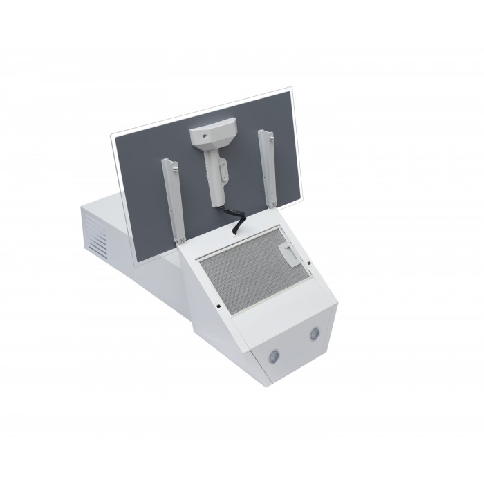 Витяжка декоративна похила PERFELLI DN 6272 D 700 WH LED