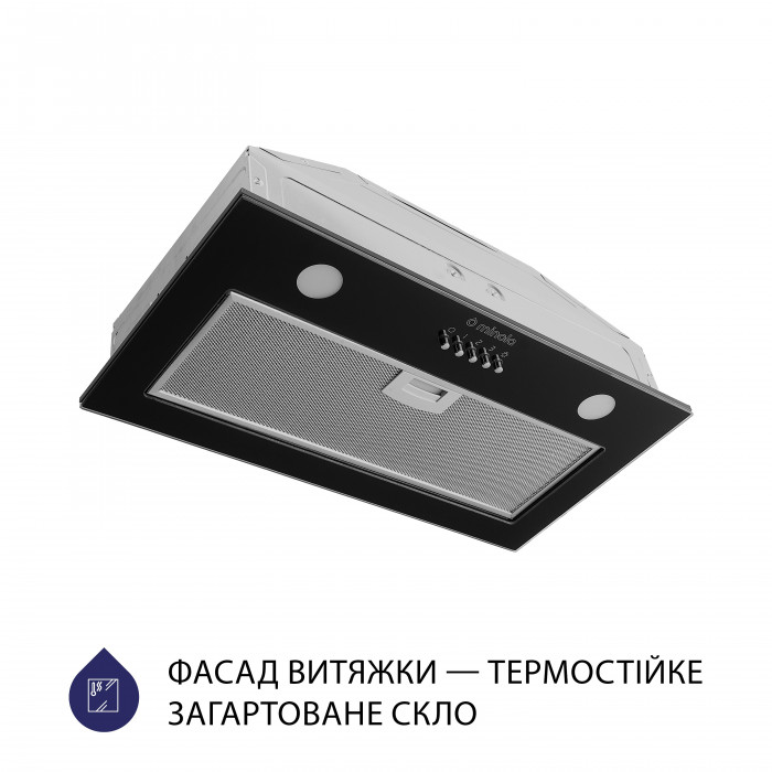 Витяжка повновбудована MINOLA HBI 5262 BL GLASS 700 LED
