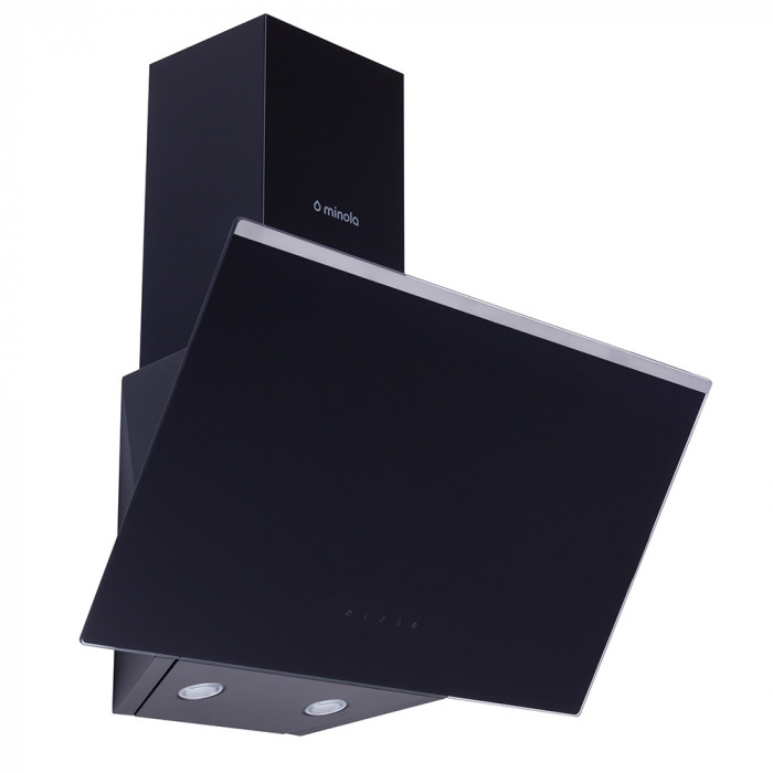 Витяжка декоративна похила MINOLA HVS 6222 BL/INOX 700 LED