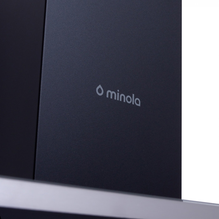 Витяжка декоративна похила MINOLA HVS 6222 BL/INOX 700 LED