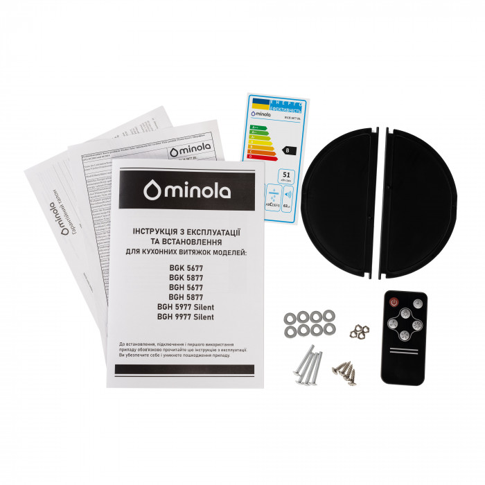 Витяжка повновбудована MINOLA BGH 5877 BL
