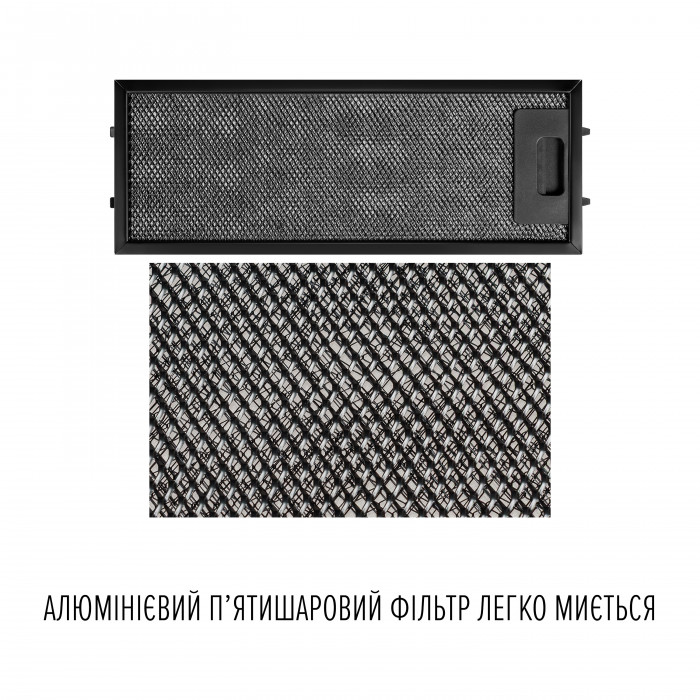 Витяжка повновбудована PERFELLI DESIGN FILINI 5 NERO