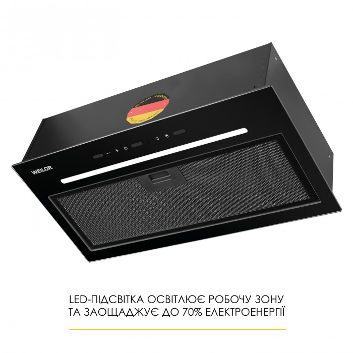 Витяжка повновбудована WEILOR LUNA WBG 55 BLACK